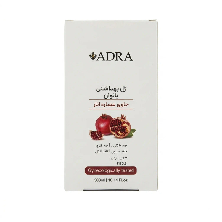 ژل بهداشتی بانوان عصاره انار آدرا 300 میلی لیتر