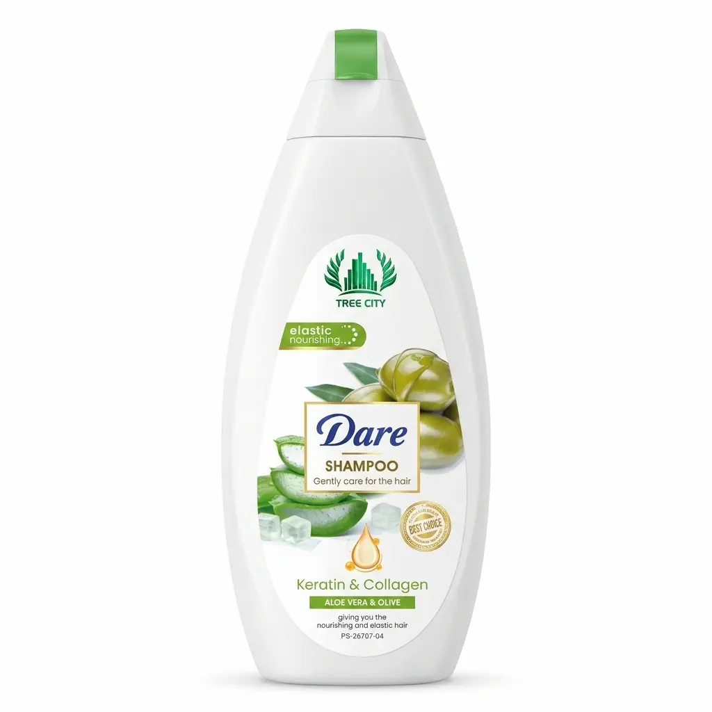 شامپو مدل زیتون و الوورا برند DARE