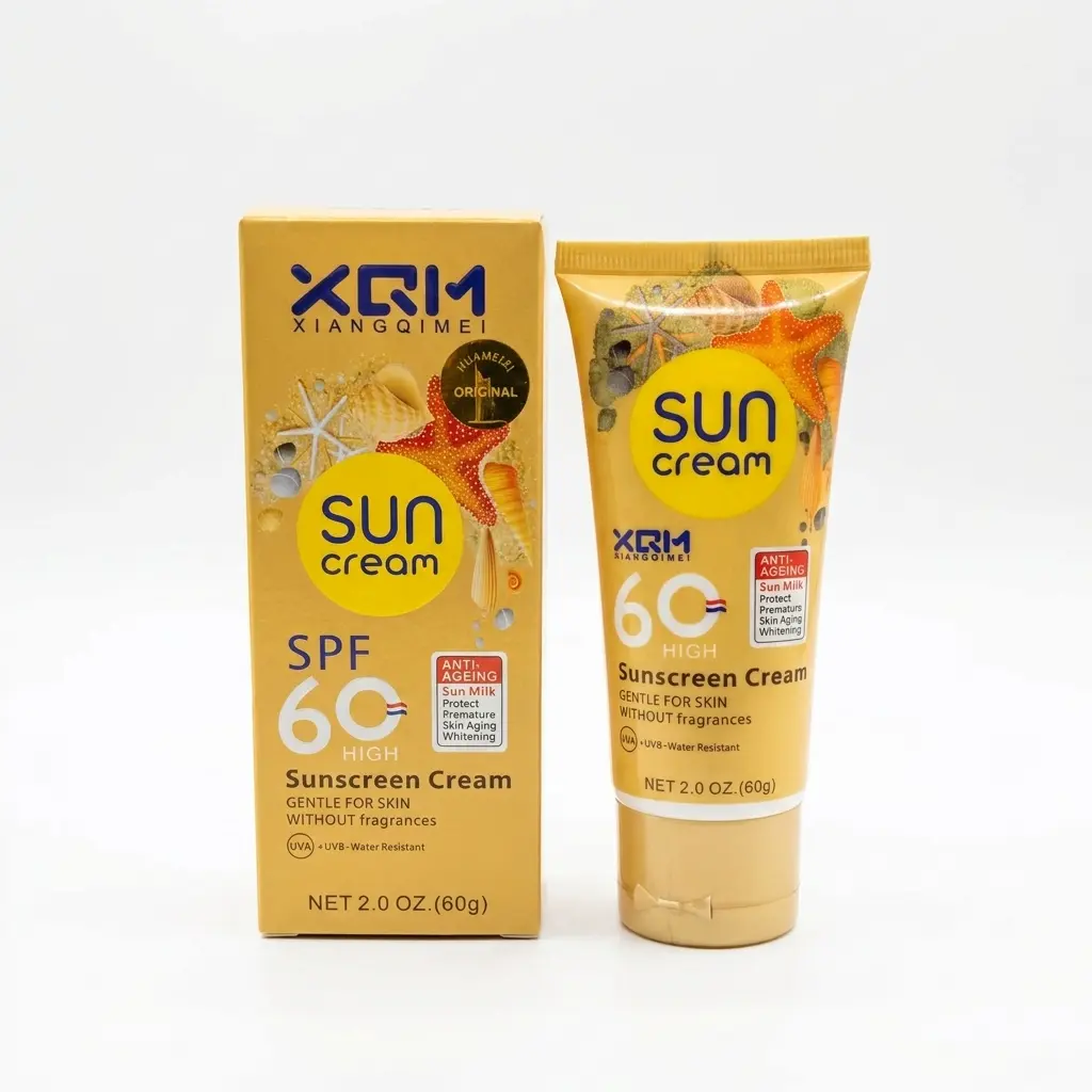 ضد آفتاب SPF 60 زرد برند XQM