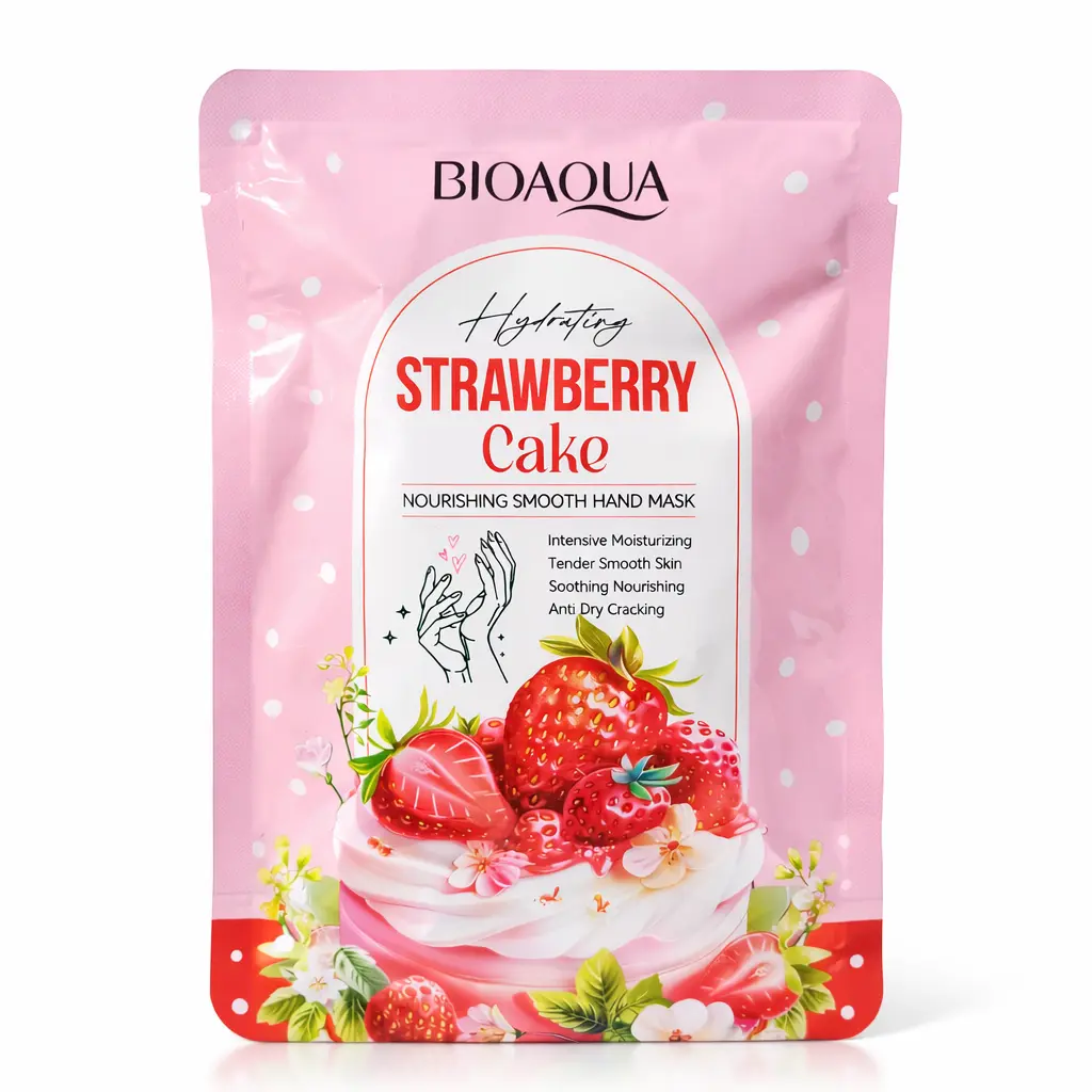 ماسک دست مدل توت فرنگی برند بیواکوا | Bioaqua