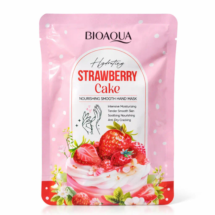 ماسک دست مدل توت فرنگی برند بیواکوا | Bioaqua