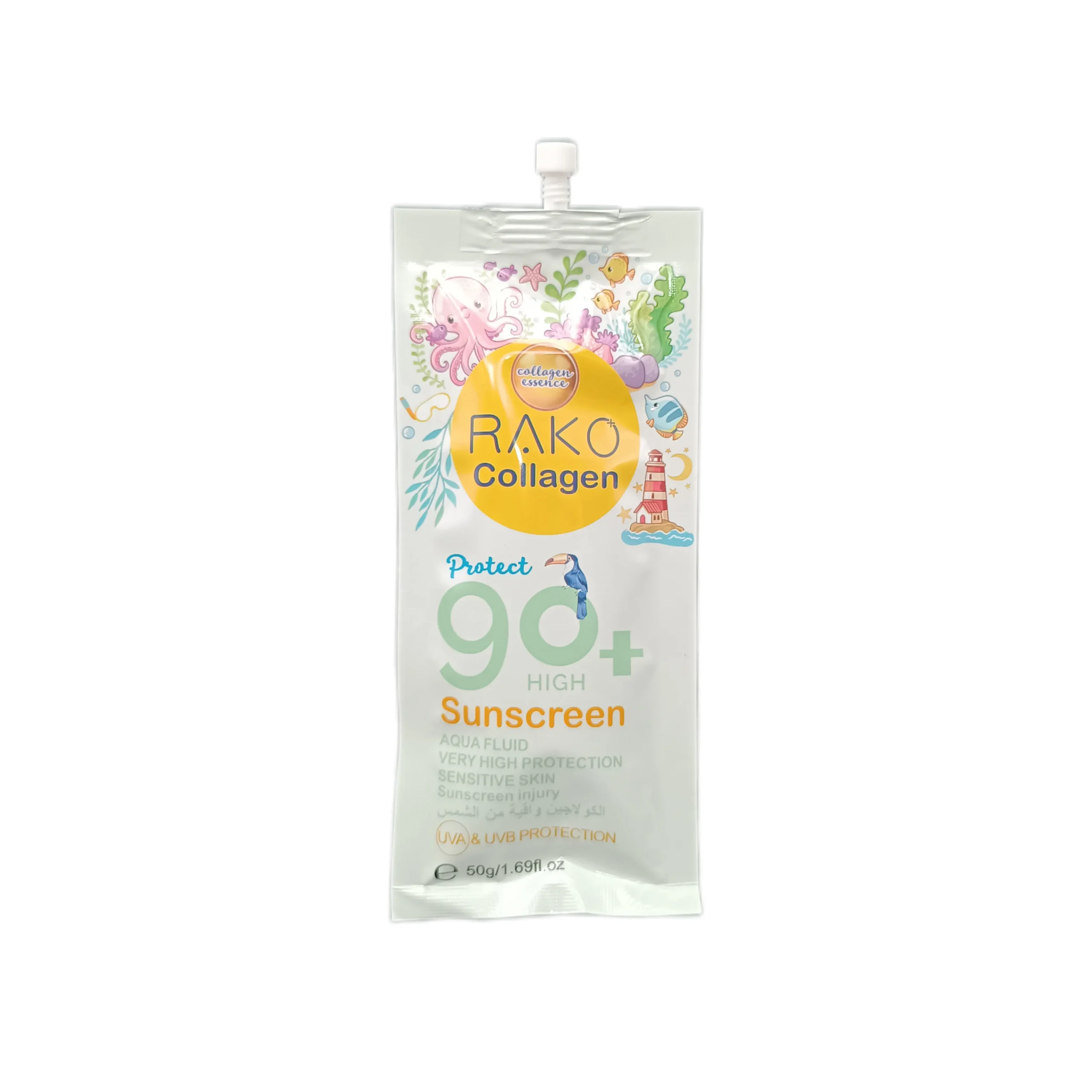 ضدآفتاب ساندیسی صورت و بدن SPF90 راکو | RAKO(سبز)