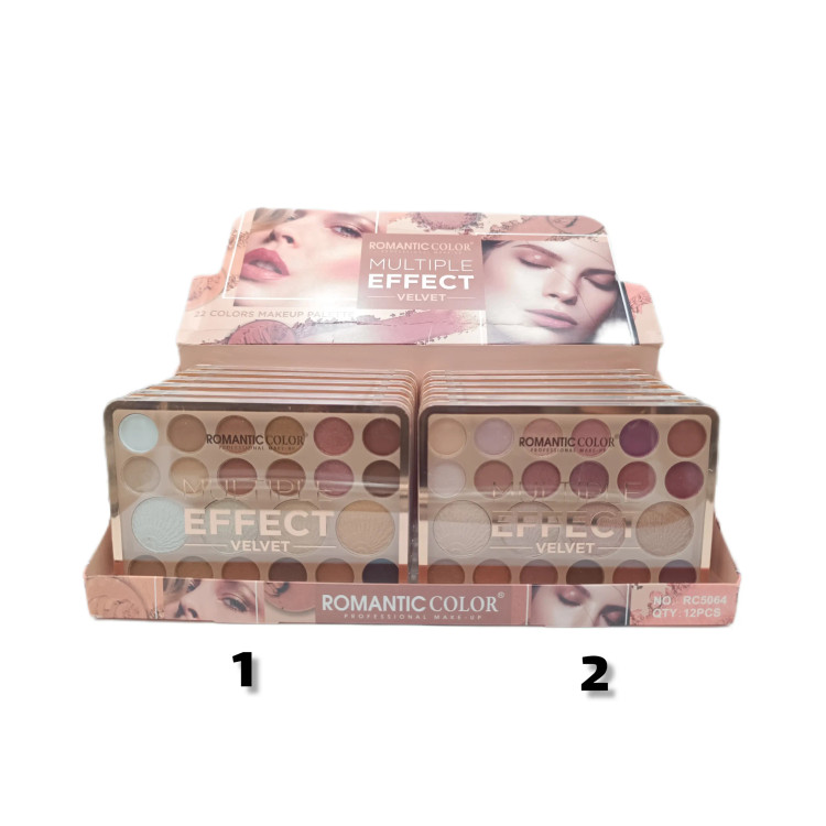 پالت سایه 22 رنگ مدل EFFECT برند ROMANTIC COLOR