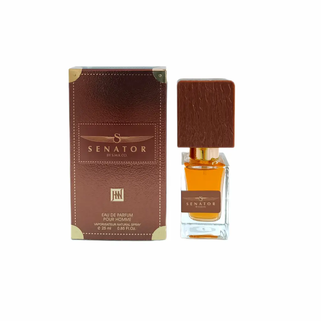 عطر ادکلن مردانه سناتور چرمی قهوه ای جانوین | اصل