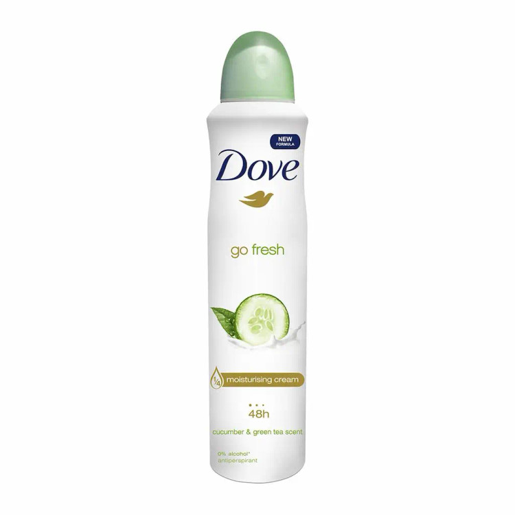 اسپری بدن برند داو مدل Cucumber & Green tea