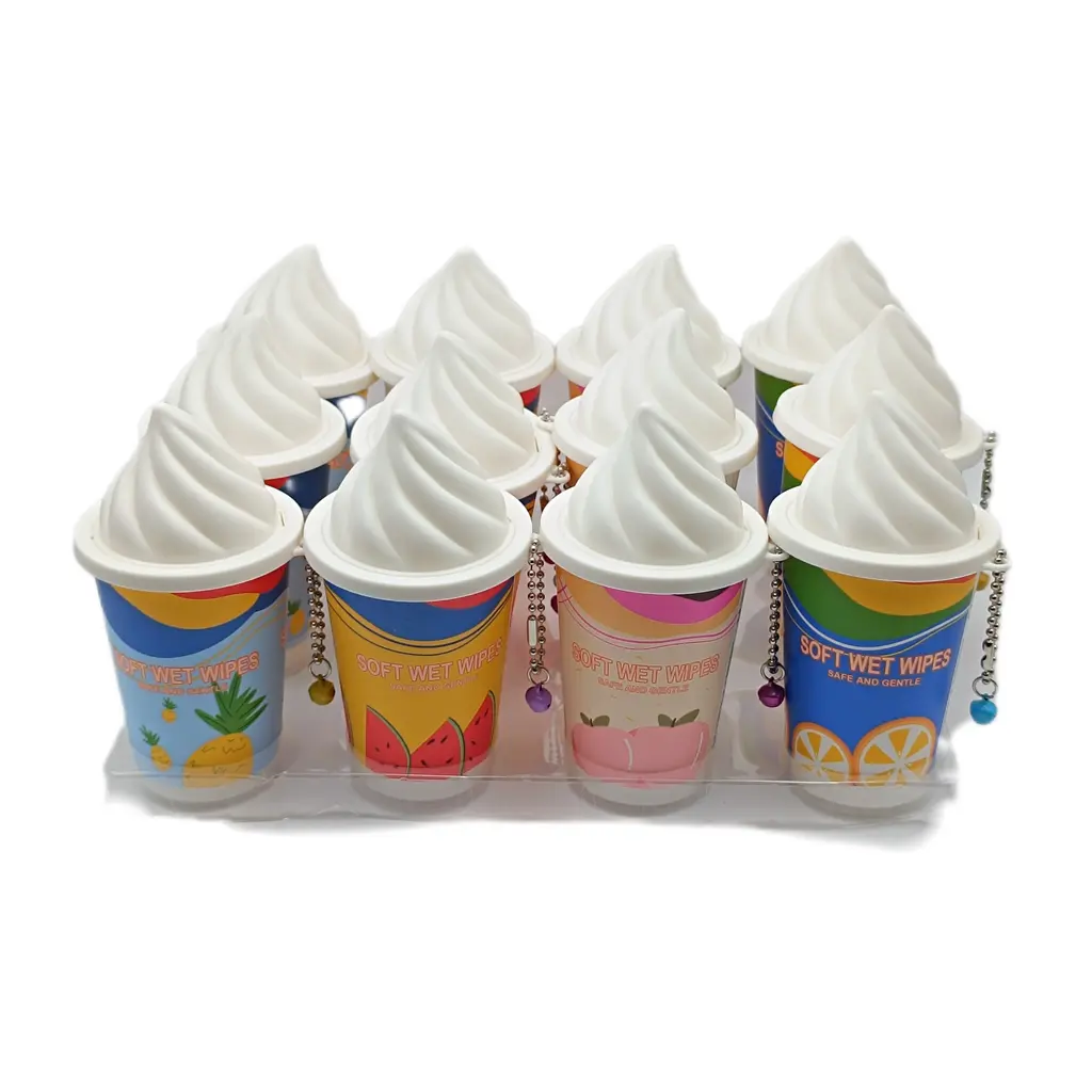 دستمال مرطوب مدل بستنی برند SOFT WET WIPES