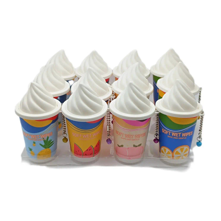 دستمال مرطوب مدل بستنی برند SOFT WET WIPES