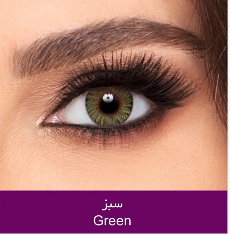 لنز رنگی روزانه سبز برند FRESHLOOK  اصلی