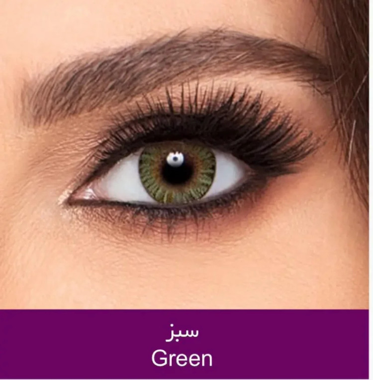 لنز رنگی روزانه سبز برند FRESHLOOK اصلی