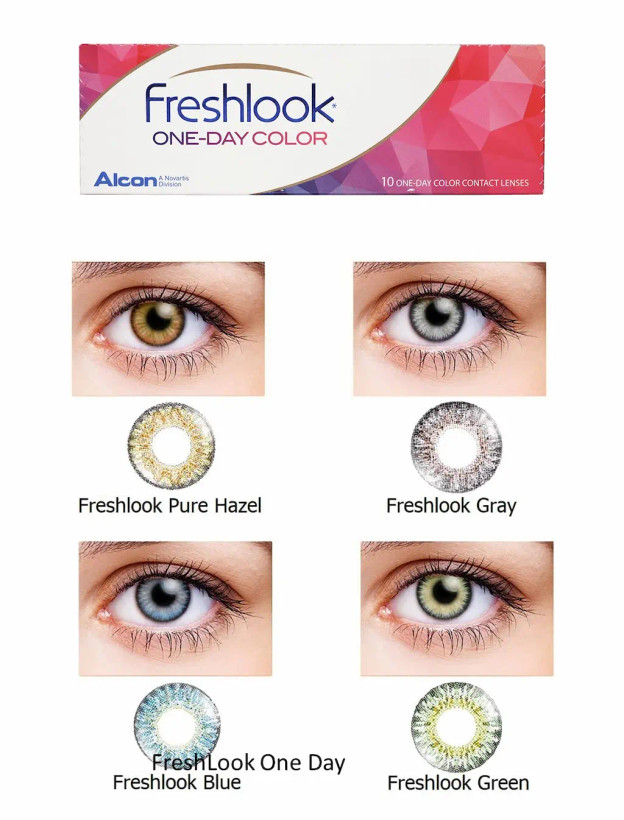 لنز رنگی روزانه آبی برند FRESHLOOK | اصل